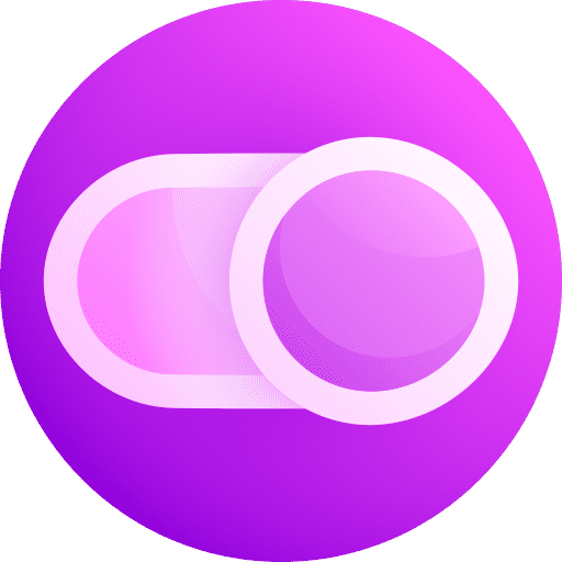 Toggle button electronics multimedia icon