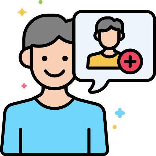 Accreditation business and finance smiles add user icon