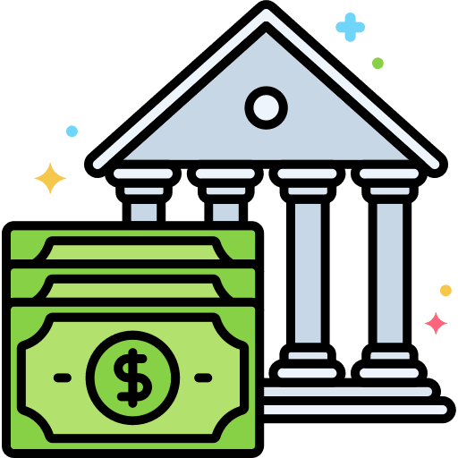 Money deposit business and finance ui mobile payment icon