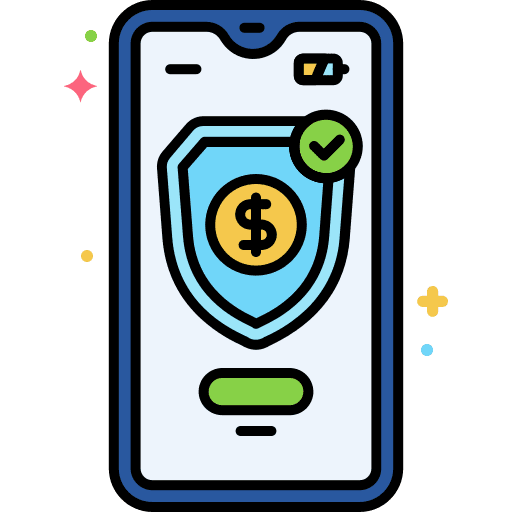 Payment security business and finance payment method online store icon