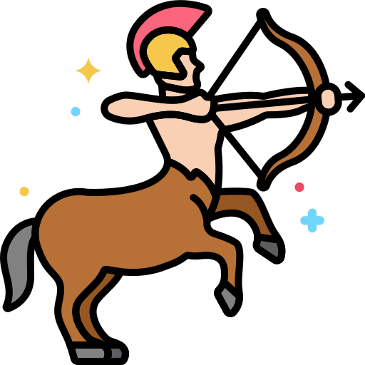Centaur fantasy halloween mythical creature icon