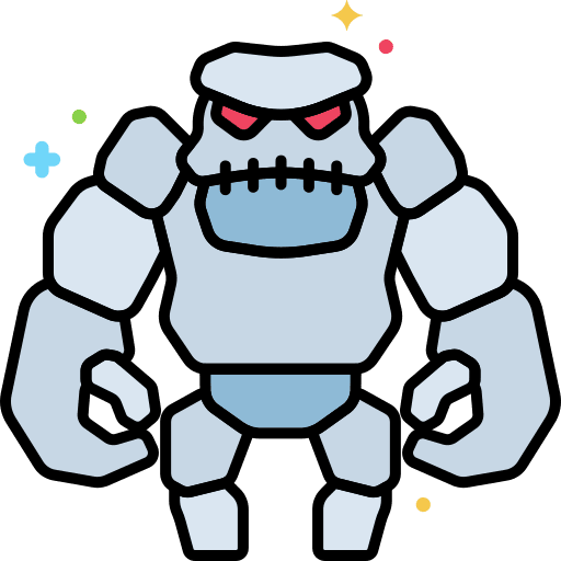 Golem cultures spooky horror icon