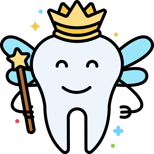 Tooth fairy box childhood tooth icon