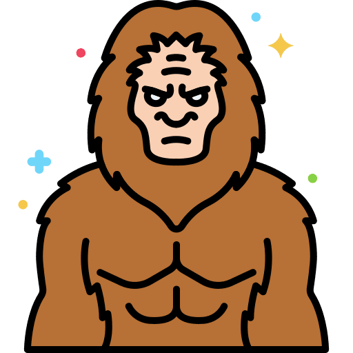 Bigfoot halloween avatar costume icon