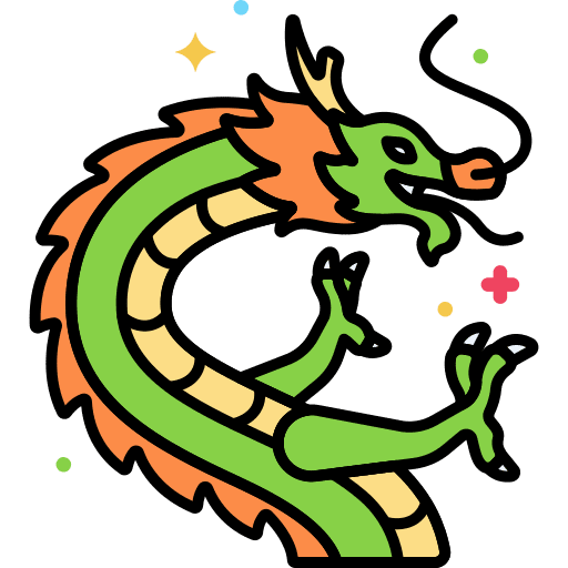 Dragon animal halloween spooky icon