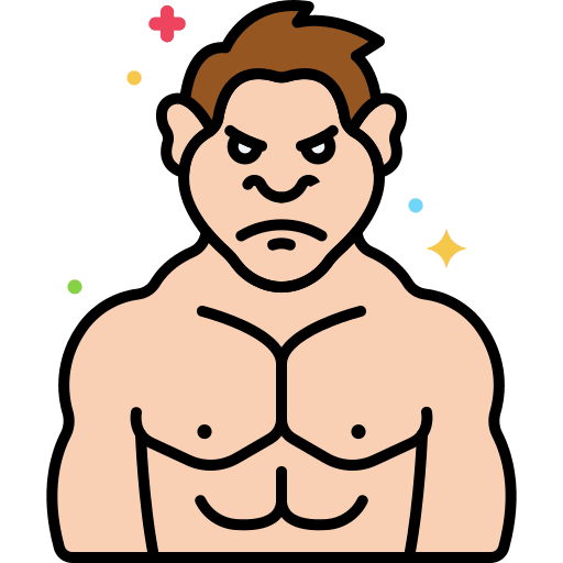 Giant scary giant monster icon