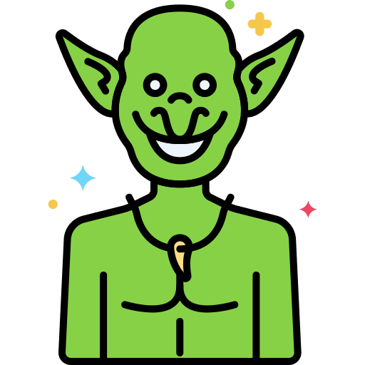 Goblin halloween cultures mythical creature icon