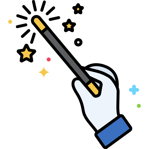 Wand witch witchcraft magic wand icon