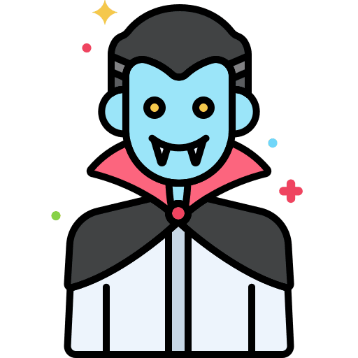 Dracula fantasy fairy tale people icon