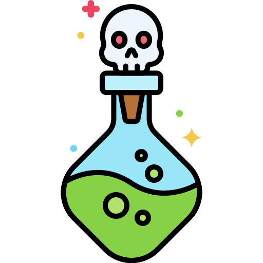 Magic potion bottle potion halloween icon