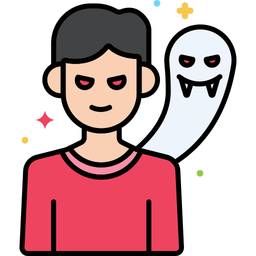 Possesion demon halloween scary icon