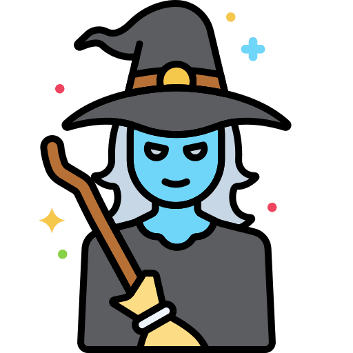 Witch pot witchcraft magic icon