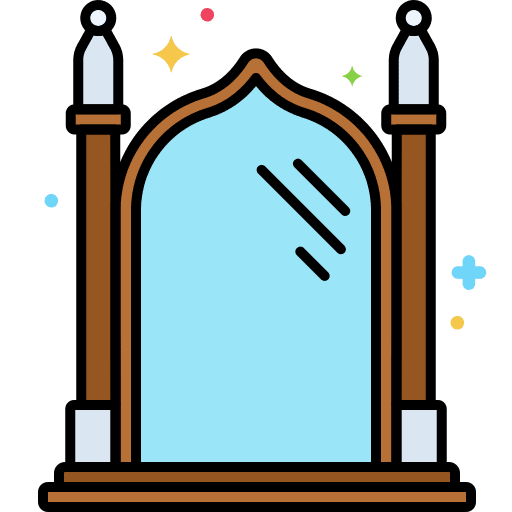 Magic mirror furniture and household magic mirror beauty icon