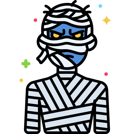 Mummy terror fear undead icon