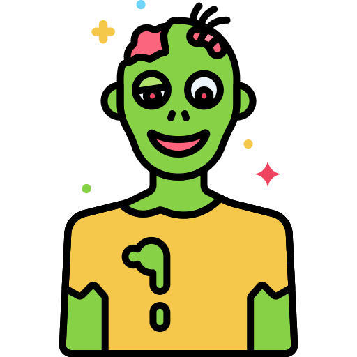 Zombie dead fear monster icon