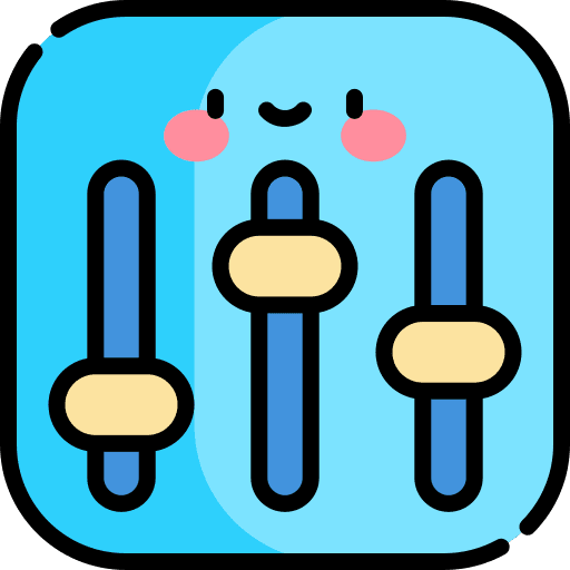 Adjust controler interface levels icon