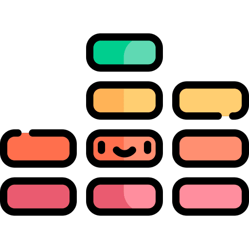 Equalizer equalization pulse music bars icon