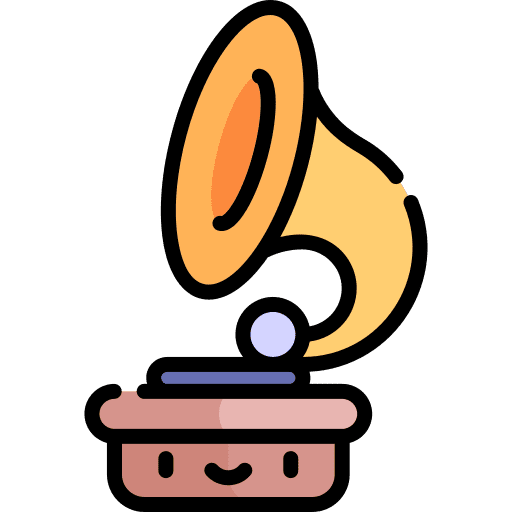 Gramophone vinyl disc vinyl gramophone icon