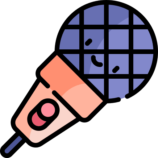 Microphone karaoke song sing icon
