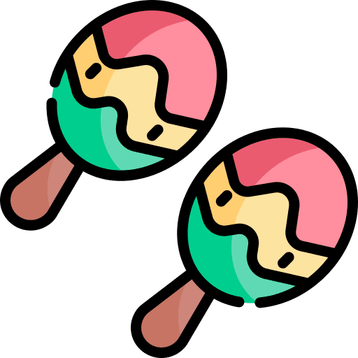 Maracas tropical musical instrument maracas icon