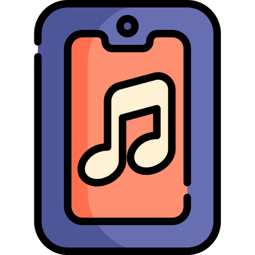 Music app phone settings device icon