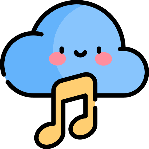 Music cloud computing cloud cloudy icon