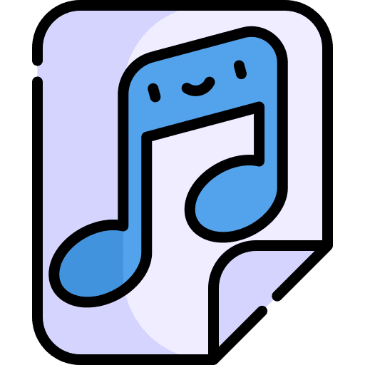 Music file music file archive paper icon