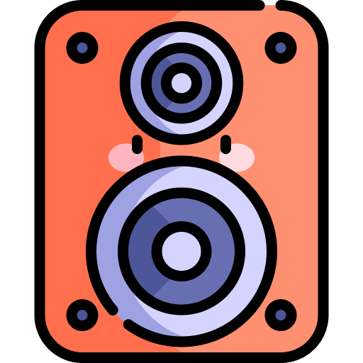 Speaker electronics subwoofer speaker icon