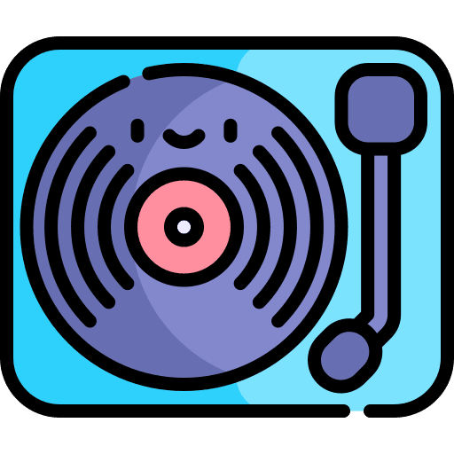 Turntable turntable record player electronics icon