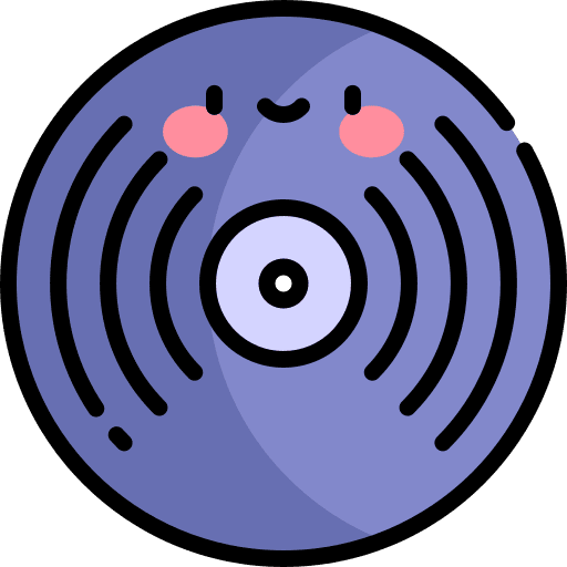 Vinyl vinyl record disc icon