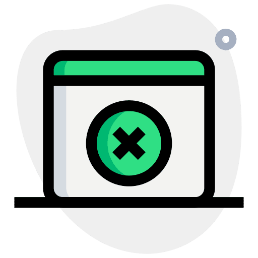 Page not found block no results sign icon