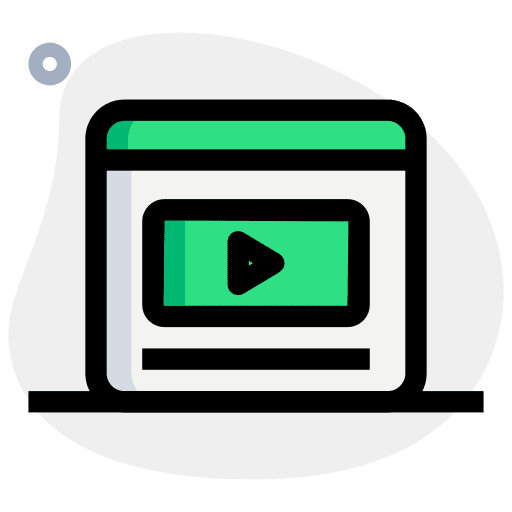 Clip video multimedia music player icon