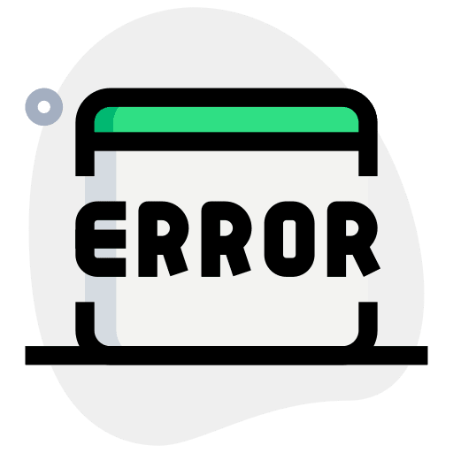 Error web browser seo and web error icon
