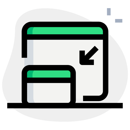 Minimize compression files and folders document icon