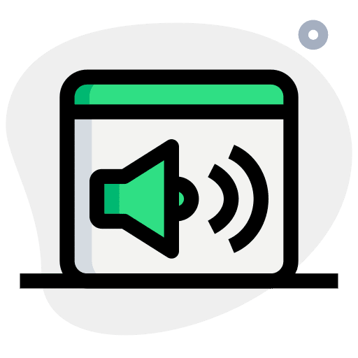 Sound bar seo and web wave sound waves icon