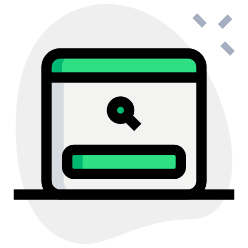 Search html search browser icon