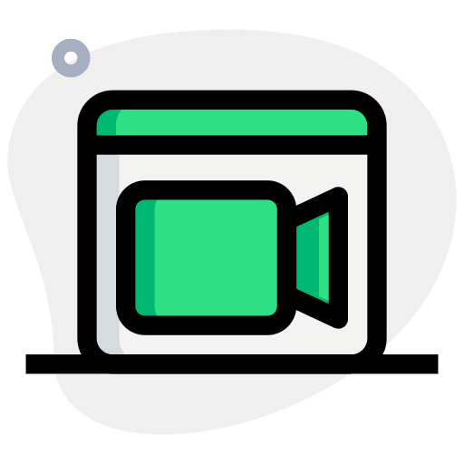 Videocall screen video call technology icon