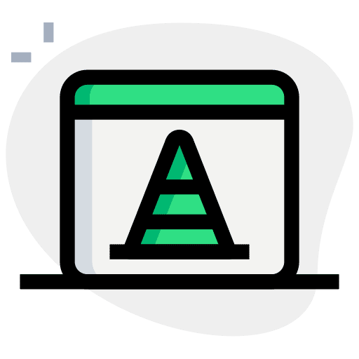 Traffic cone construction and tools cone seo and web icon