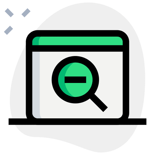Zoom out option magnifying glass magnifier zoom out option icon