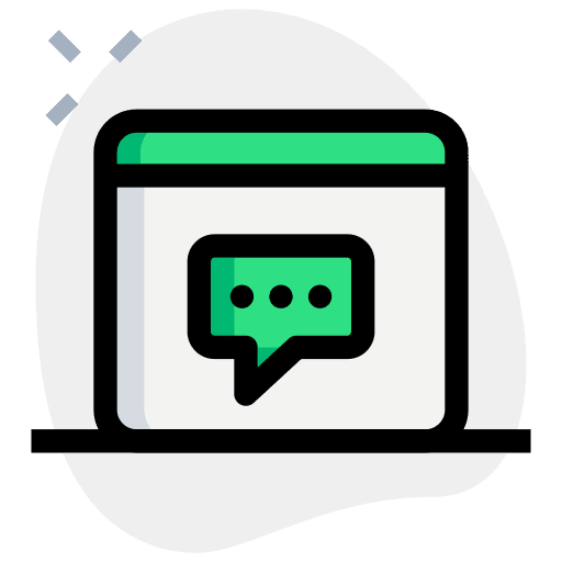 Chat communications online messages icon