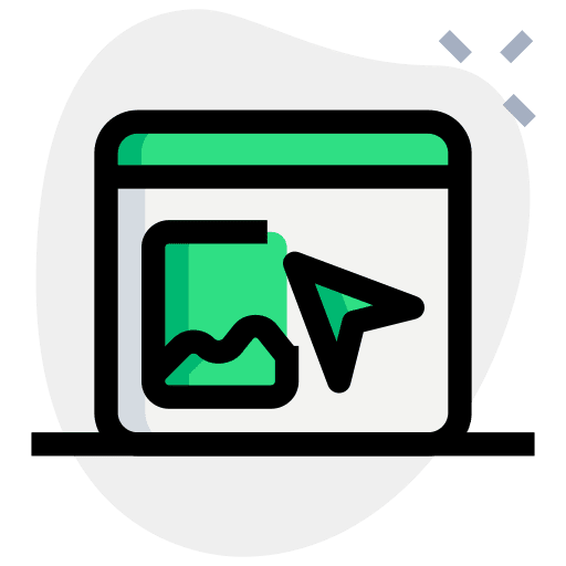 Click image point screen icon