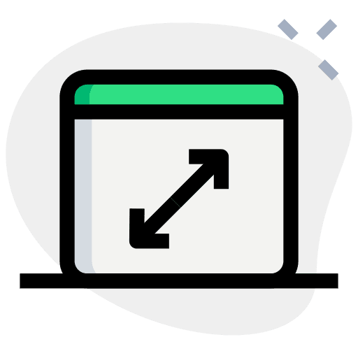 Diagonal corners business and finance template icon