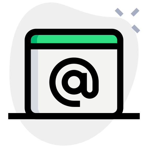 At sign url www browser icon