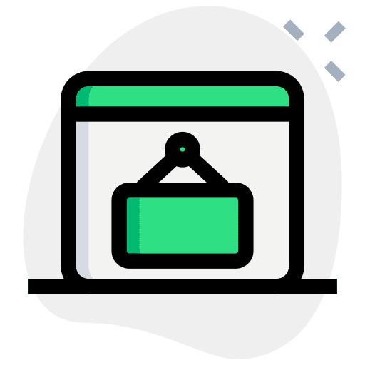 Banner online marketing advertising ui icon