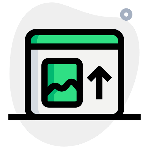 Image file social media upload image icon