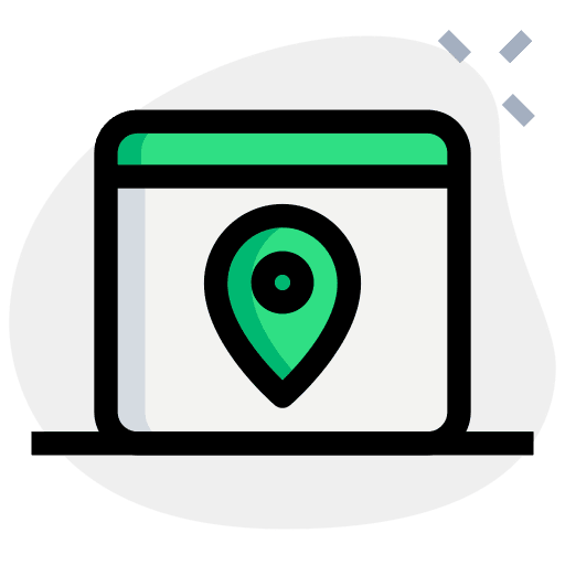 Location maps interface content icon