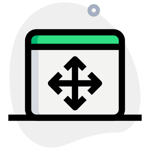 Move arrows orientation seo and web icon