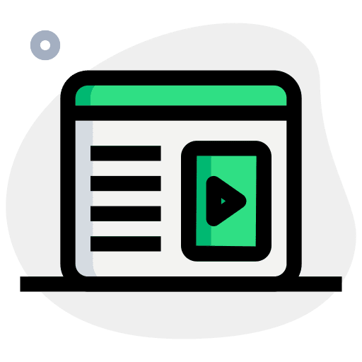 Movie movie seo and web multimedia icon