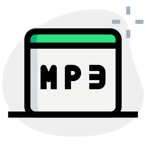 Mp3 website music communications icon
