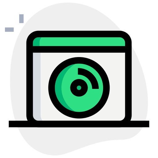 Online music music and multimedia music watch icon